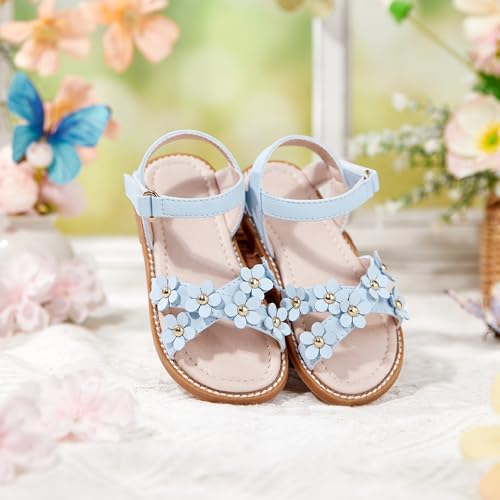 Image of Kiderence Toddler Girls Sandals Little Girls Kids Summer Shoes Toddler Sandals
