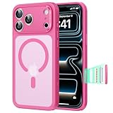 【3倍米軍MIL規格・MagSafe対応】ESR iPhone 17 Pro ケース ワイヤレス充電 ストラップホール付き エアガードコーナー 25W高速充電 Qi2.2対応 4H傷に強い背面 傷防止 滑り止め 指紋防止 耐衝撃 耐黄変 マグネットスマホケース いPhone17Pro ケース カメラコントロール iphone17pro用 Classicシリーズ フロストピンク