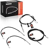 Frankberg 4x Handbremsseile Vorne Hinten Links Rechts Kompatibel mit C-Klasse W204 C-Klasse Coupe C204 C-Klasse T-Model S204 E-Klasse Coupe C207 Replace# 2044200985
