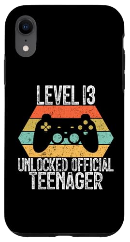 Carcasa para iPhone XR Level 13 Unlocked Official Teenager Vintage Funny Video Game