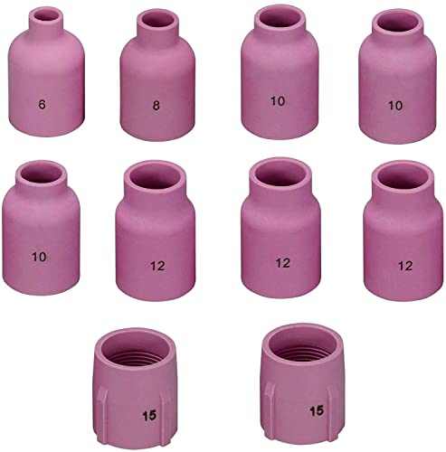 RIVERWELD TIG Gas Lens Alumina Nozzle Ceramic Cup...