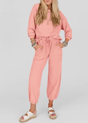 KIRUNDO Womens Lounge Set Postpartum Going Home Outfits(Pink, M) - image 6