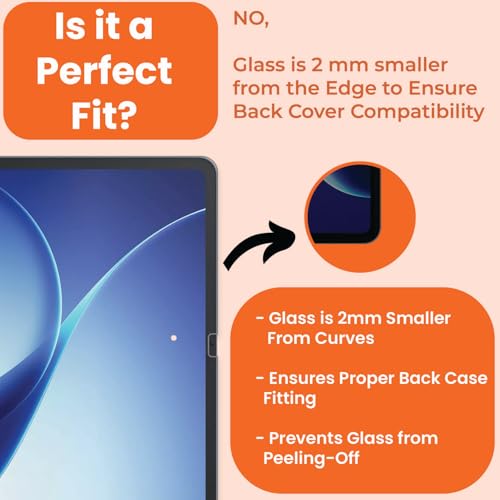 Image of Tough Lee Tempered Glass Screen Guard Protector for Oppo Pad 5 (12.1 Inch) Tablet (Anti Scratch, FingerPrint, SmudgeProof) (with Easy Installation Kit) (Pack of 1)