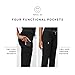 FIGS Kade Cargo Scrub Pants for Women - Black, XS