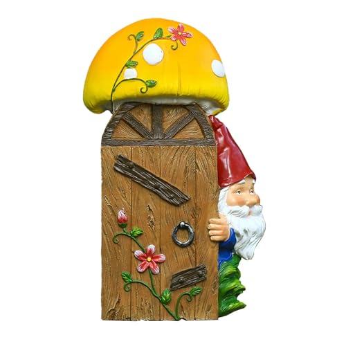 Nain de jardin Teksome décor d'arbre rigolo statue - 8