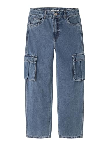 Jean cargo garçon bleu denim pantalon mode enfant avec poches latérales 5910-zd Noos