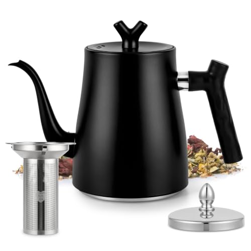 Theepot met Zeef, Theepot voor Inductiekookplaat Roestvrij Staal 1500 ml