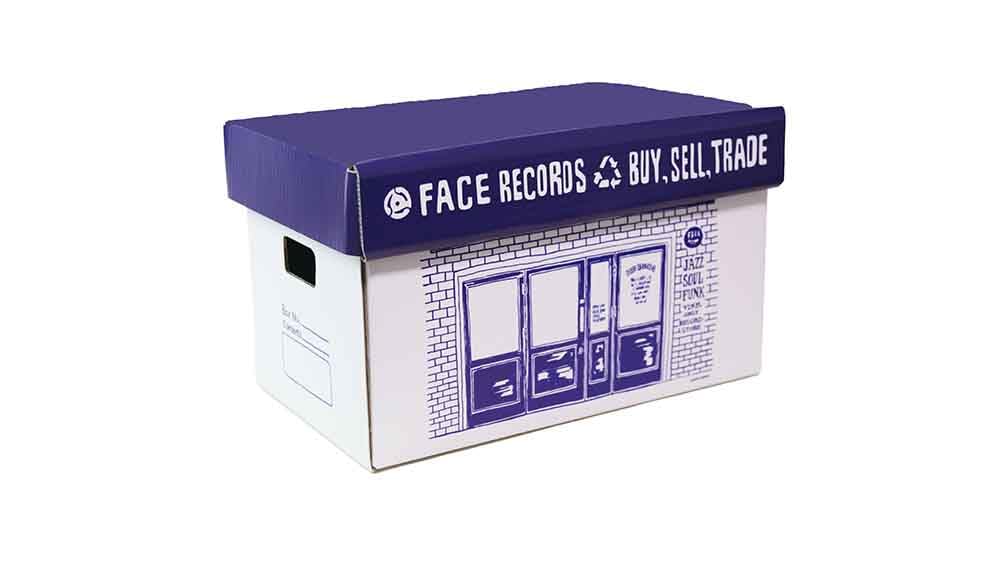 ☆廃盤☆ FACE RECORDS /7インチ WOOD BOX ハンドメイド ☆廃盤