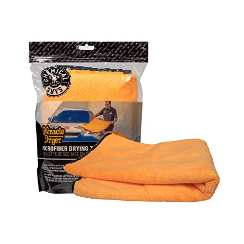 Chemical Guys ‎Mic721 Miracle Dryer Microfiber Drying Towel, (Great For Cars, Trucks, Suvs, Rvs, Motorcycles & More), Yellow (36" X 25") #TOP3