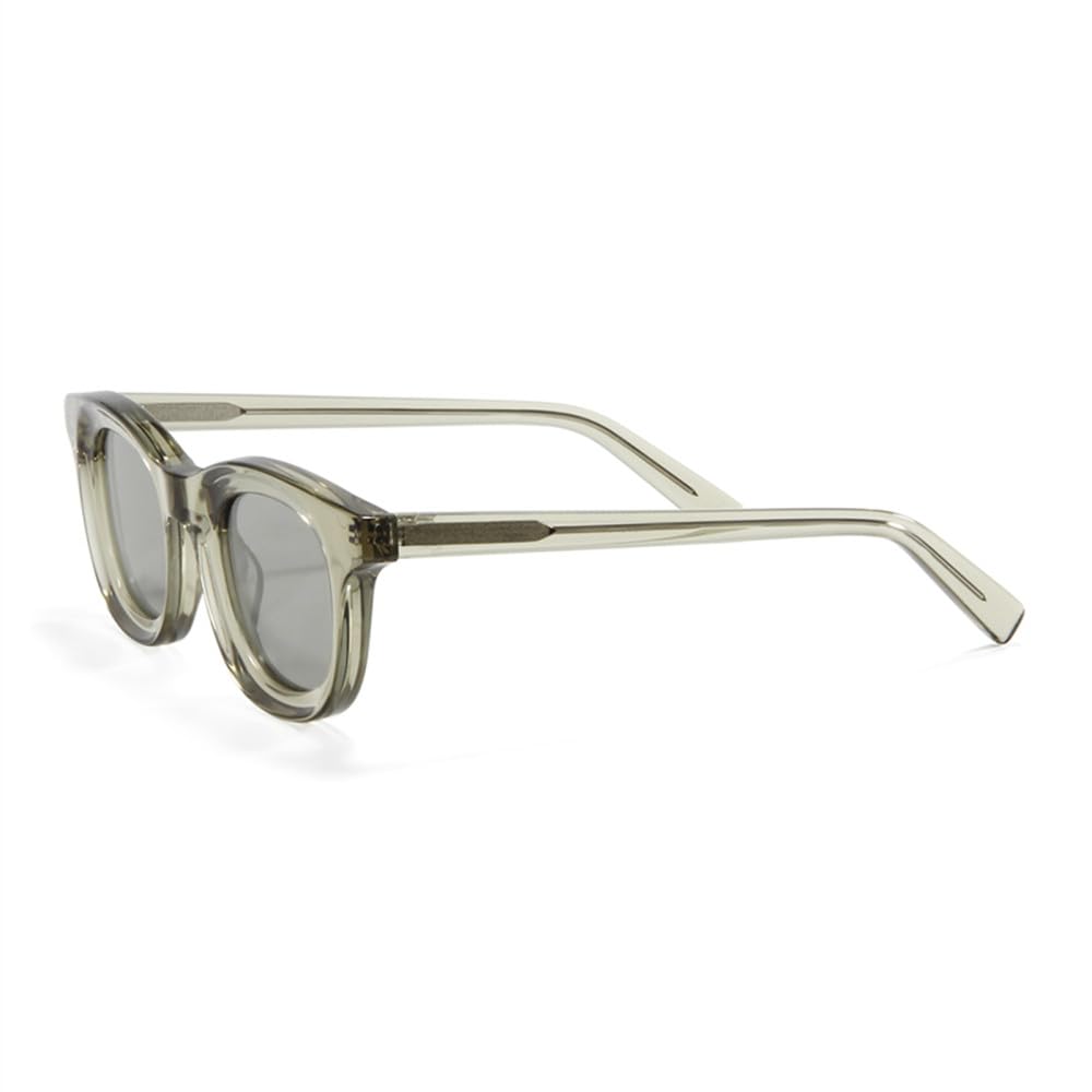 Occhiali da sole rotondi vintage in acetato con taglio smussato Donna Uomo Occhiali da sole polarizzati Occhiali da sole UV400