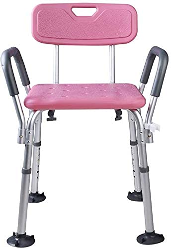 Chaise de douche réglable avec accoudoirs CHEWYNP pour salle de bain senior