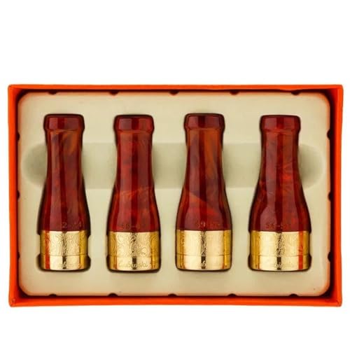 4'lü 4 Boy Puro Ağızlığı, Kahve-Gold, 42-57 Ring
