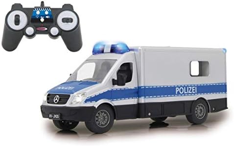 Jamara 405165 Silver 405165-Mercedes Sprinter 1:16 Polizei Blue 2,4GHz-Multi-Player, Rubber Tyres, Horn, Sounds, Lights, Manual Doors - 2
