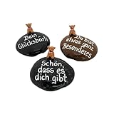 Andys Steinwelt® personalisierbarer Glücksstein mit Teddy-Bär...