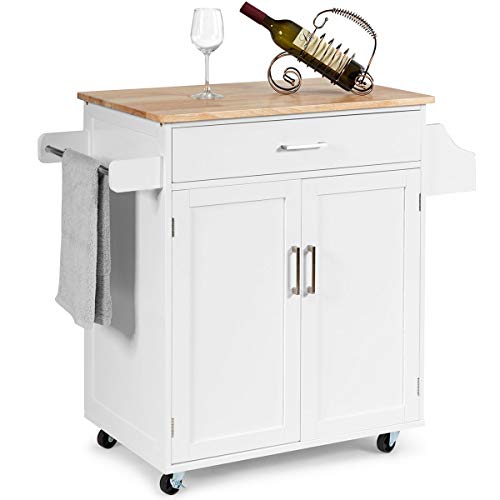 DREAMADE Küchenwagen, Servierwagen mit Abschließbaren Rädern,...
