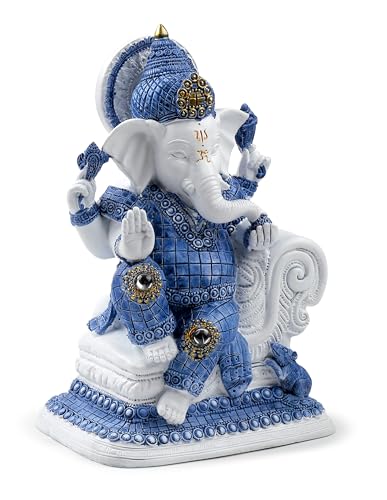 Figurine Ganesh Puckator blanche et bleue : créez un coin méditation