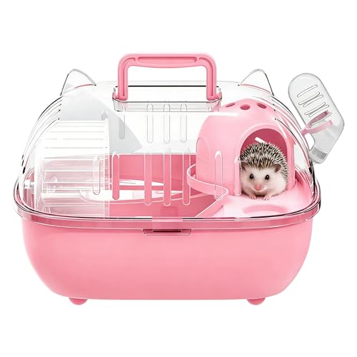 Transporteur de Voyage pour Hamster | Cage de Caisse Portable – Caisse de Transport pour Petits Animaux de Compagnie | pour rongeurs lézards Sortie Courte...