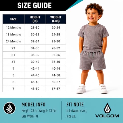 Ensemble short Volcom garcon pour les journées de plage et parc
