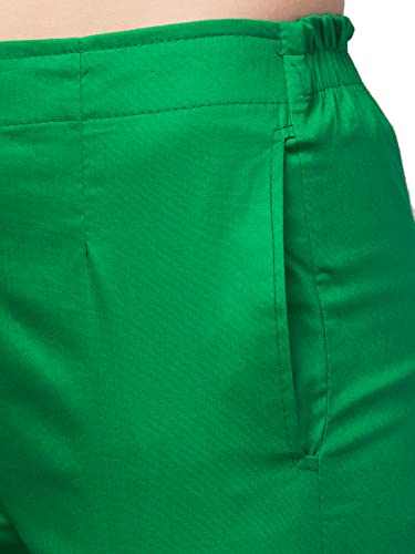 Image of Qute Women's Regular Fit Cotton Blend Casual Trousers (Pack of 1)