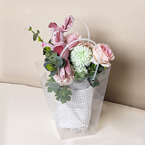 Sac pour bouquet de fleurs avec longues poignées pour un transport stable et facile