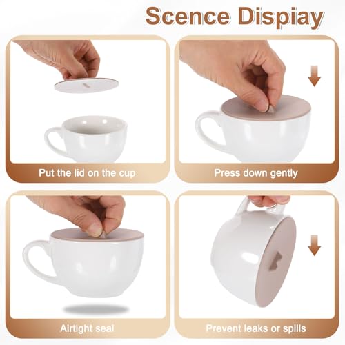 Couvercle de gobelet en silicone réutilisable pour préserver la chaleur - 5
