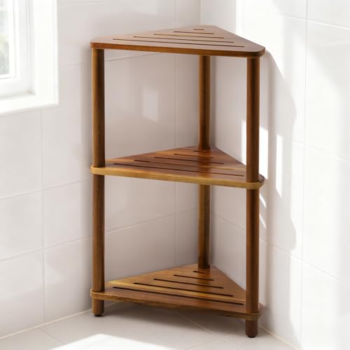 IBosins Corner Shower Shelf 3-Tier Shower Caddy Standing Bathroom for