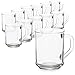 Produktbild com-four® 12x Teeglas - Trinkgläser mit Henkel für Tee und Kaffee - Ideal für Heißgetränke, Kakao, Latte Macchiato und Cappuccino (12 Stück - 240ml)