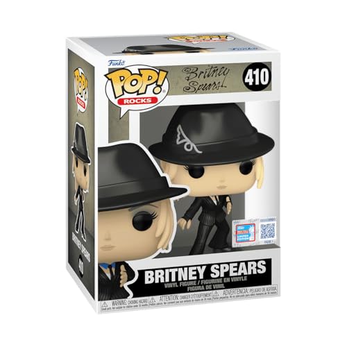 Funko POP! Boneco de vinil Rocks, Britney Spears, 10,4 cm, roupa preta
