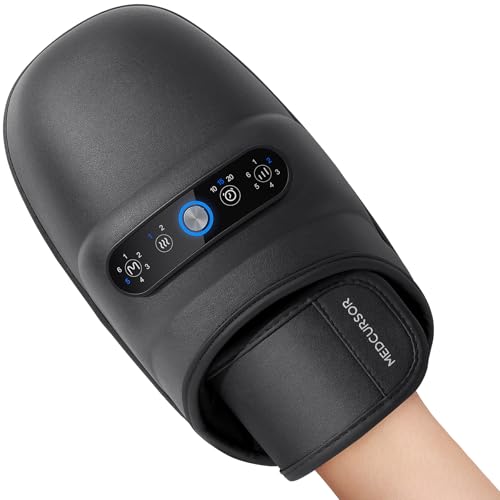 Medcursor Hand Massager, Hand Massager with Heat and Compression for Carpal Tunnel and Stiff Joints,