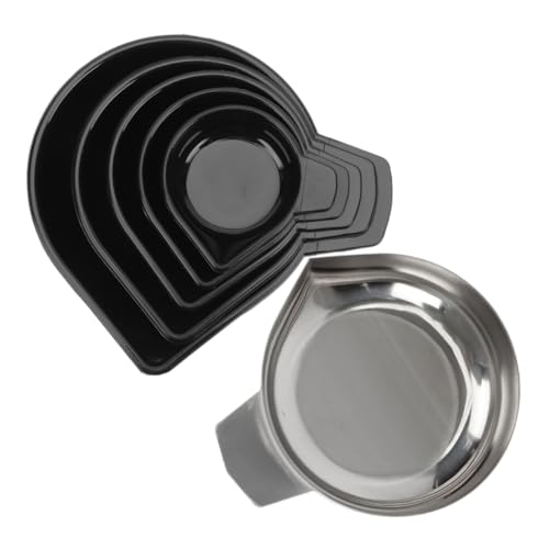 Uonlytech 6pcs Electronic Scale Trays Stainless Steel Gems Weighing Trays Scale Reusable Accessories