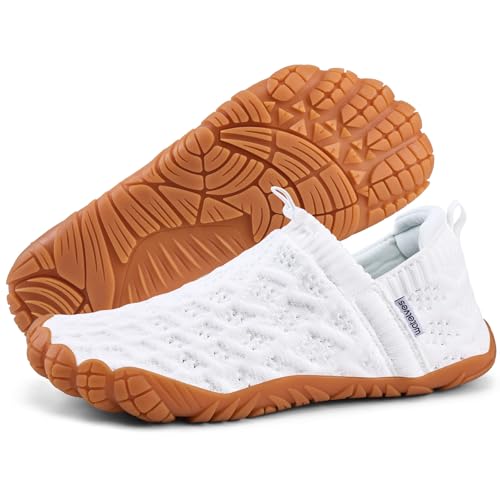 Image of WateLves Barefoot Water Shoes Women Men Beach Breathable Walking Shoes Anti Slip Wide Toe Minimalist Zero Drop Sneakers for Travel Hiking Yoga