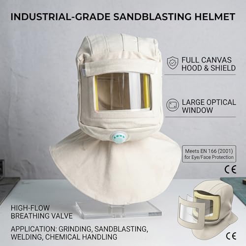 Capucha de chorro de arena resistente para una protección óptima contra polvo 6