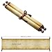 Makevivi 1 PCS Blank Scrolls Paper with Wood Rods, for Naughty or Nice List, Writing, Wedding Vows, Invitation, Love Letter, Cosplay Prop, Renaissance, 7.1 x 31.5 inches (Style 2)