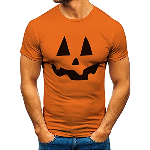 Skull Halloween 3D Printing Muscle Gym Workout Athletic Shirt Pleated Raglan Sleeve Bodybuilding Gym Tee Stretch Short Sleeve V Neck Short Sleeve Workout Athletic Short Sleeve Muscle Cut Bodybuilding