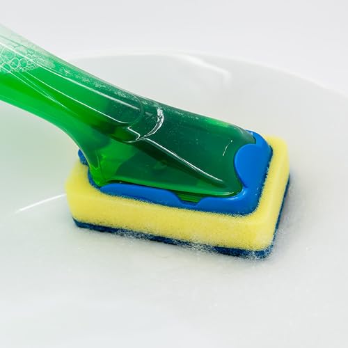 Spontex Geschirrwischer-Nachfüller, Starke Ersatz-Schwammköpfe für Spülbürste, Schwamm-Scheuerschwamm für effiziente Reinigung, 27 Stück