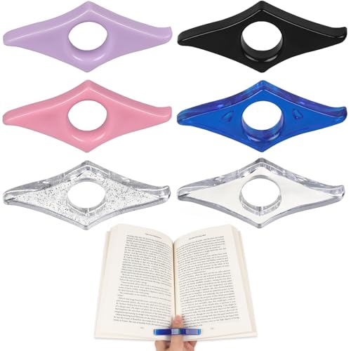 6 Pcs Thumb Book Page Holder for Reading, Ideal Reading Accessories for Book Lovers, Reading Essentials with Multiple Colors for Choice