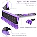 HEEYA 56 Inch Truck Snow Brush and Ice Scraper with Long Handle, Heavy Duty Snow Broom with Foam Grip for Pushing Heavy Snow for SUV Car Automobile Vehicle Windshield Window - Purple