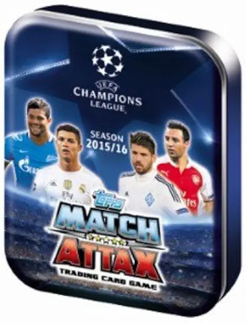 Mini-Tin UEFA Champions League 2015/16 con 36 carte Match Attax - Figurine