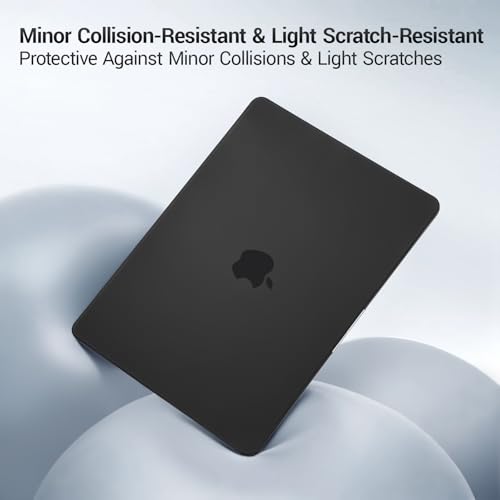 Image of MOSISO Compatible with MacBook Air 15 inch Case M5 M4 M3 M2 2026 2025-2023 | Model A3448 A3241 A3114 A2941, Scratch-Resistant Ultra-Thin Protective Hard Shell Case Cover, Black