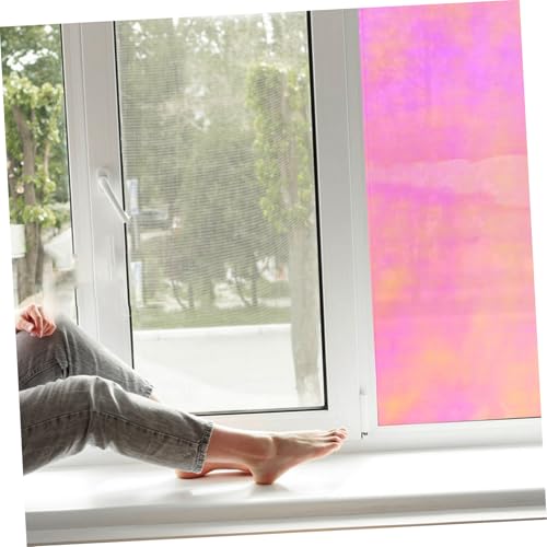 Vinilo adhesivo iridiscente para ventana multicolor 100x40 cm miniatura 6