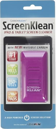 CarbonKlean ScreenKlean Tablet Screen Cleaner - Compatible with iPad, Android & Amazon Tablet - with Carbon Microfiber Tech - Injected Purple - 1 Count