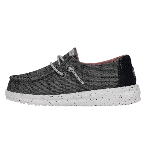 Image of HEYDUDE Wendy Sport Mesh Loafers for Kids Girls - Textile Upper - Two-Eyelet Lace Closure - Slip-on Style
