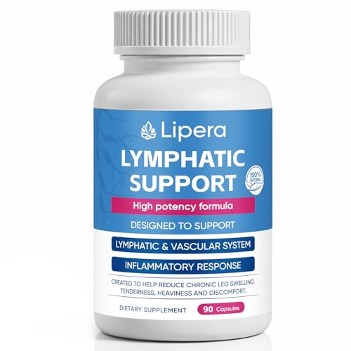 LIPERA LYMPHATIC Support Lymphatic Drainage Capsules with Dandelion Burdock Cleavers Supports Bloating Fluid Balance & Daily Lymphatic Wellness Vegan & Non-GMO 90 Capsules (1)
