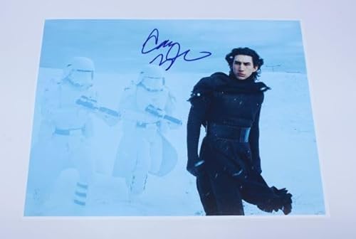 Star Wars: The Force Awakens Kylo Ren Adam Driver Hand Signed Autographed 11x14 Glossy Poster Photo Loa