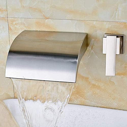 Robinet mitigeur de lavabo cascade mural pour supprimer les traces de calcaire sur le plan de travail