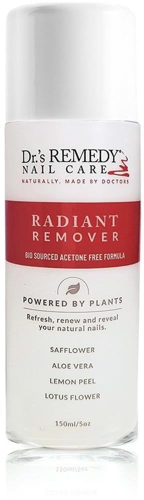 Dr.'s Remedy 4 Pack Nail Polish Treatment Kit, Start To Finish Kit With Total Two-in-One, RADIANT Remover, Therapeutic Cuticle Oil and RELAXING Rose
