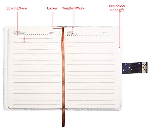 Cuaderno diario de bloqueo para escribir notas íntimas en la cafetería 6