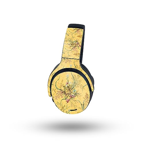 Image of MightySkins Glossy Glitter Skin Compatible with Skullcandy Crusher ANC 2 - Yellow Marble End | Protective, Durable High-Gloss Glitter Finish | Easy to Apply