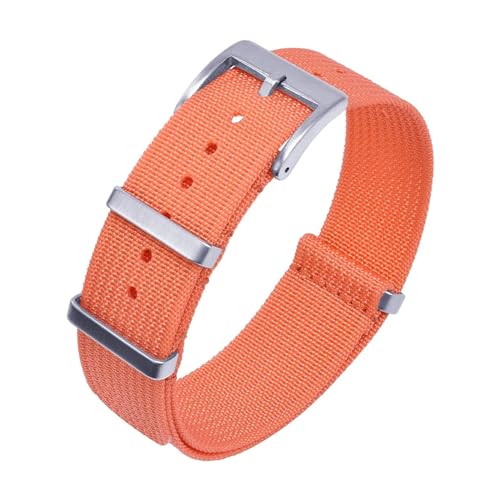 Bracelet de montre en nylon côtelé 20mm élégant et robuste pour homme