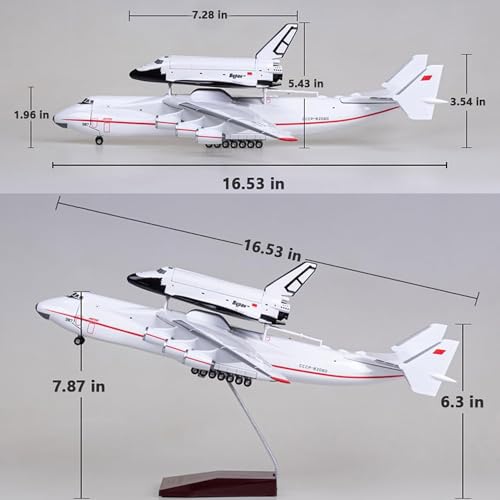 Modelo de avión AN-225 Mriya réplica en resina de 42 cm escala 1:200 6